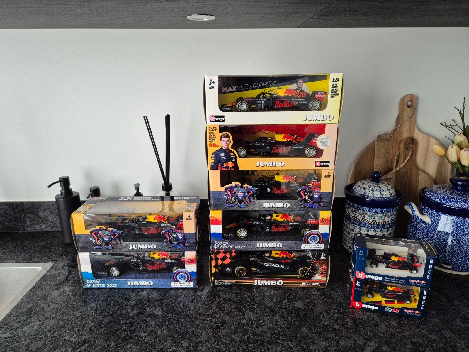 Verzameling F1 Max Verstappen modelauto's, Ophalen, Nieuw, Bburago