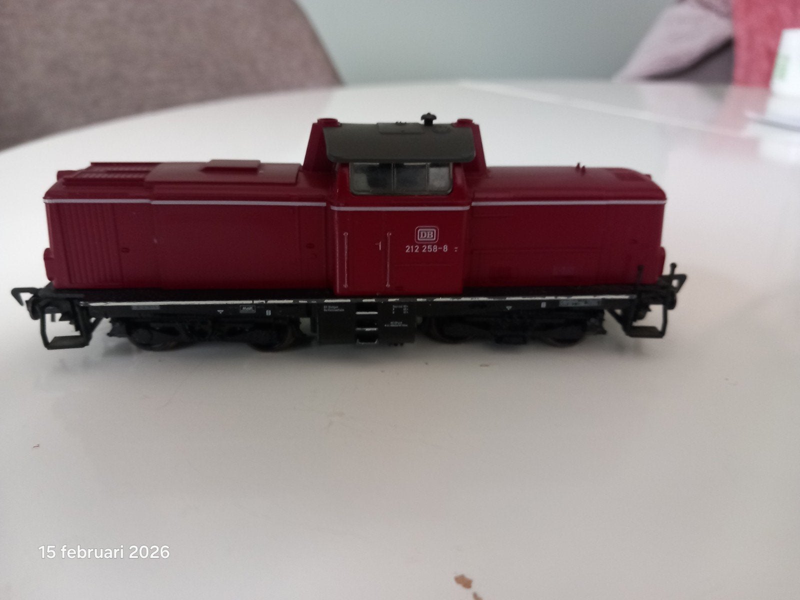 Fleischmann HO DB diesel locomotief 212 258-8, Gebruikt, Fleischmann, Ophalen of Verzenden, Analoog