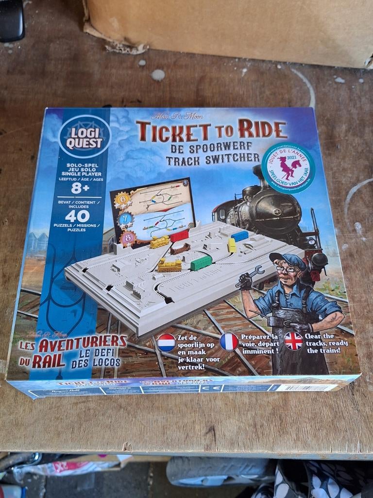 Ticket to ride bordspel de spoorwerf single player, Ophalen of Verzenden, Zo goed als nieuw