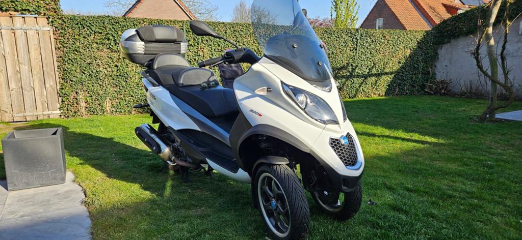 Piaggio MP3 500 Sport LT - Wit - Topkoffer, Scooter, Motorrijbewijs A, Gebruikt, Particulier