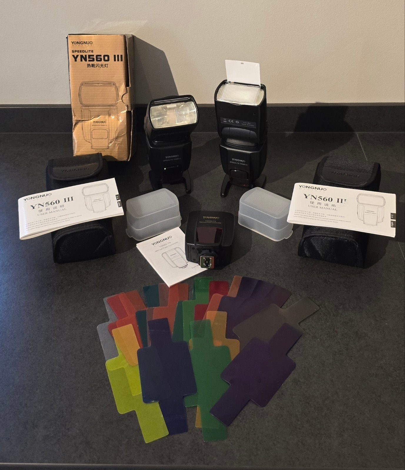 Yongnuo YN 560III set voor Nikon, Nikon, Draadloos, Yongnuo, Externe flitser