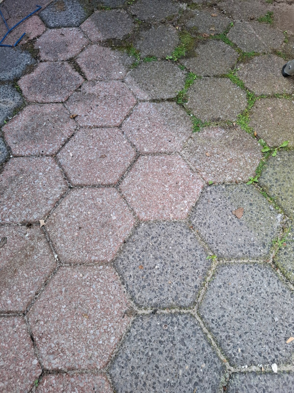 190x  6 hoekige tuin/terras  tegels, Tuin en Terras, Tegels en Klinkers, Ophalen, Beton, Terrastegels