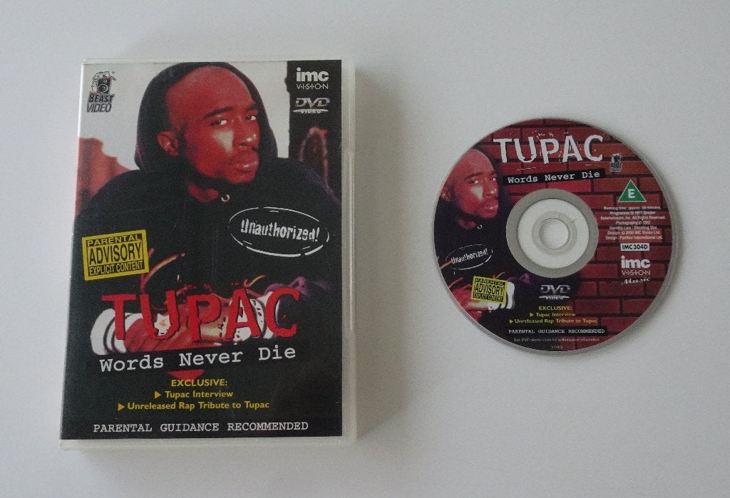 Tupac - Words Never Die -- Documentaire op DVD uit 2000, Alle leeftijden, Ophalen, Zo goed als nieuw, Documentaire