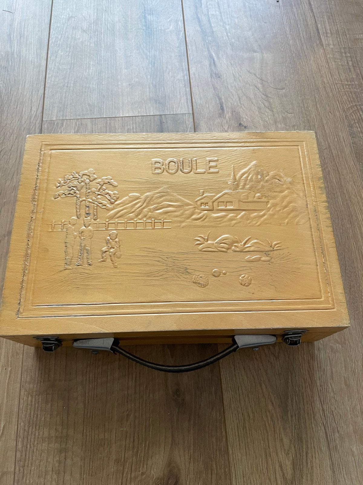 Jeu de Boule set in houten kist - Petanque, Sport en Fitness, Ophalen of Verzenden, Gebruikt