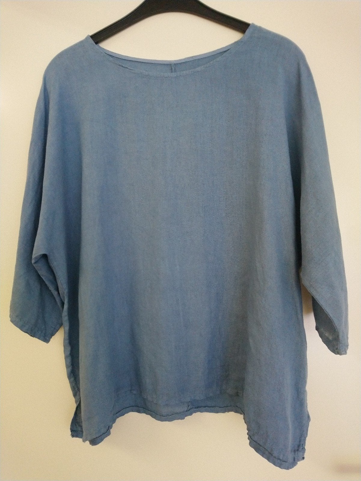 Linnen tuniek L, Kleding | Dames, Tops, Ophalen of Verzenden, Zo goed als nieuw, Maat 46/48 (XL) of groter, Korte mouw