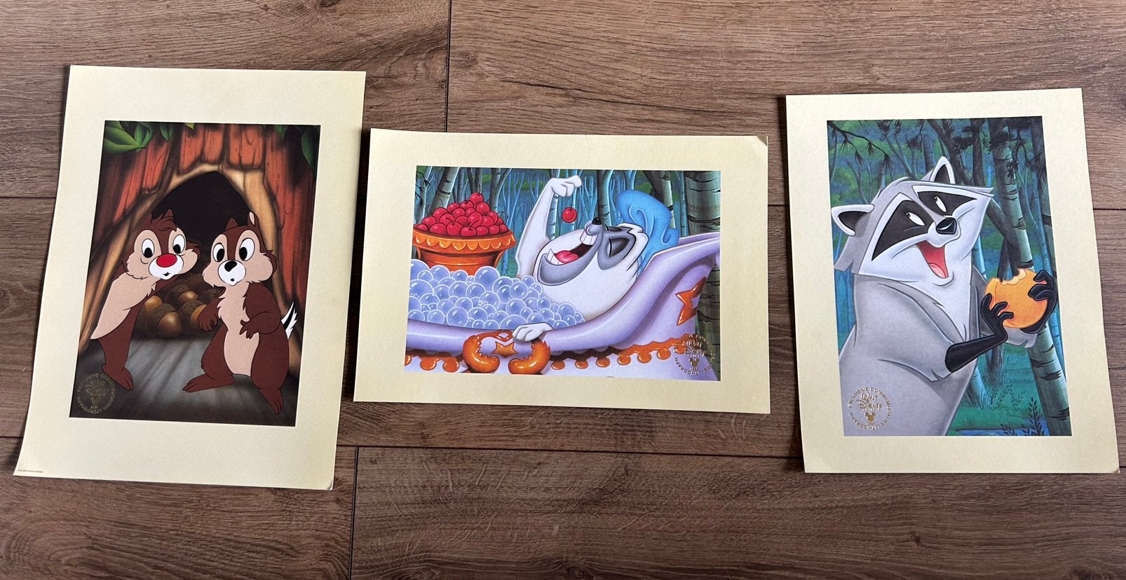 Disney Pocahontas Lithografieën Set Incl Knabbel & Babbel!, Ophalen of Verzenden, Overige figuren