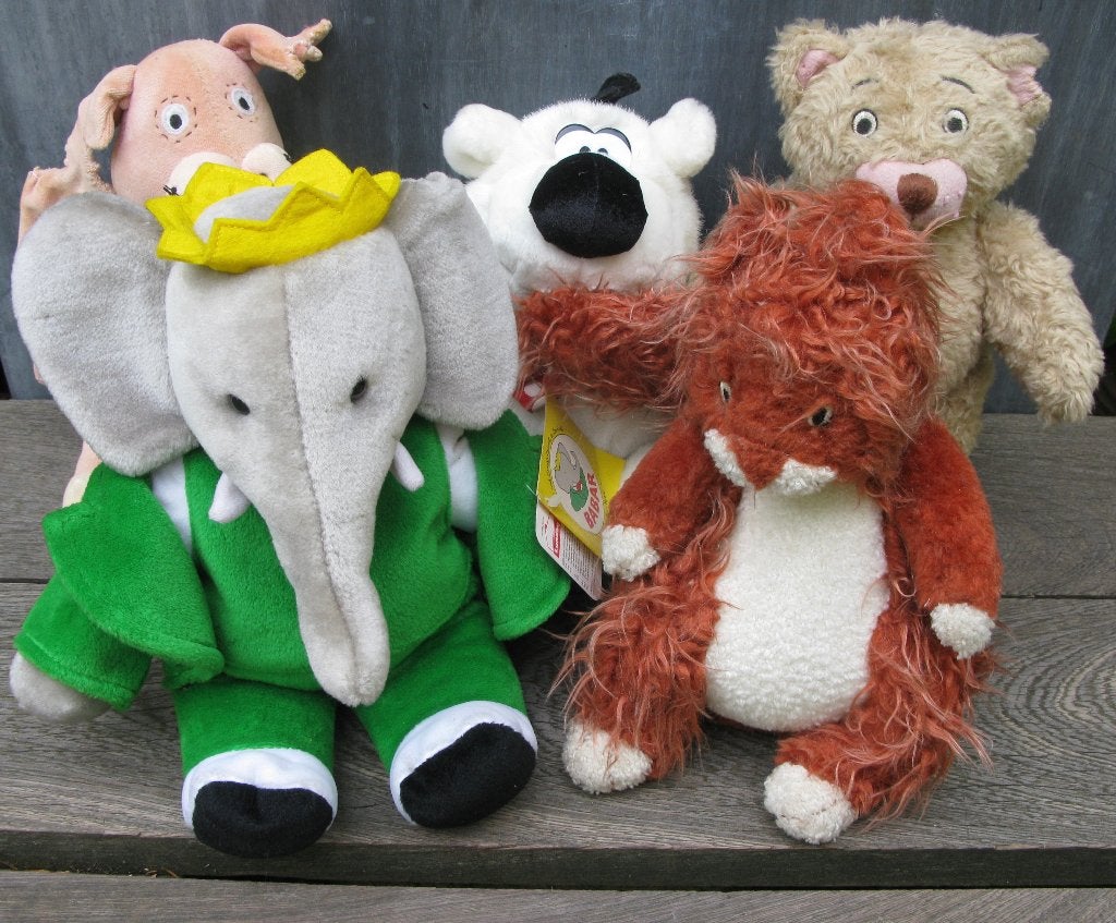 KNUFFELS BABAR- DOMMEL- 3 TUTTLES, Ophalen of Verzenden, Meerkleurig, Olifant, Met label