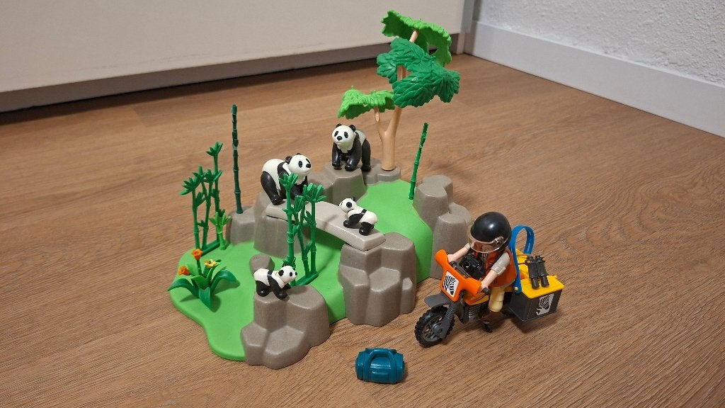 Playmobil panda's wild life 5414, Kinderen en Baby's, Speelgoed | Playmobil, Wild life, Complete set, Overige typen, Ophalen of Verzenden