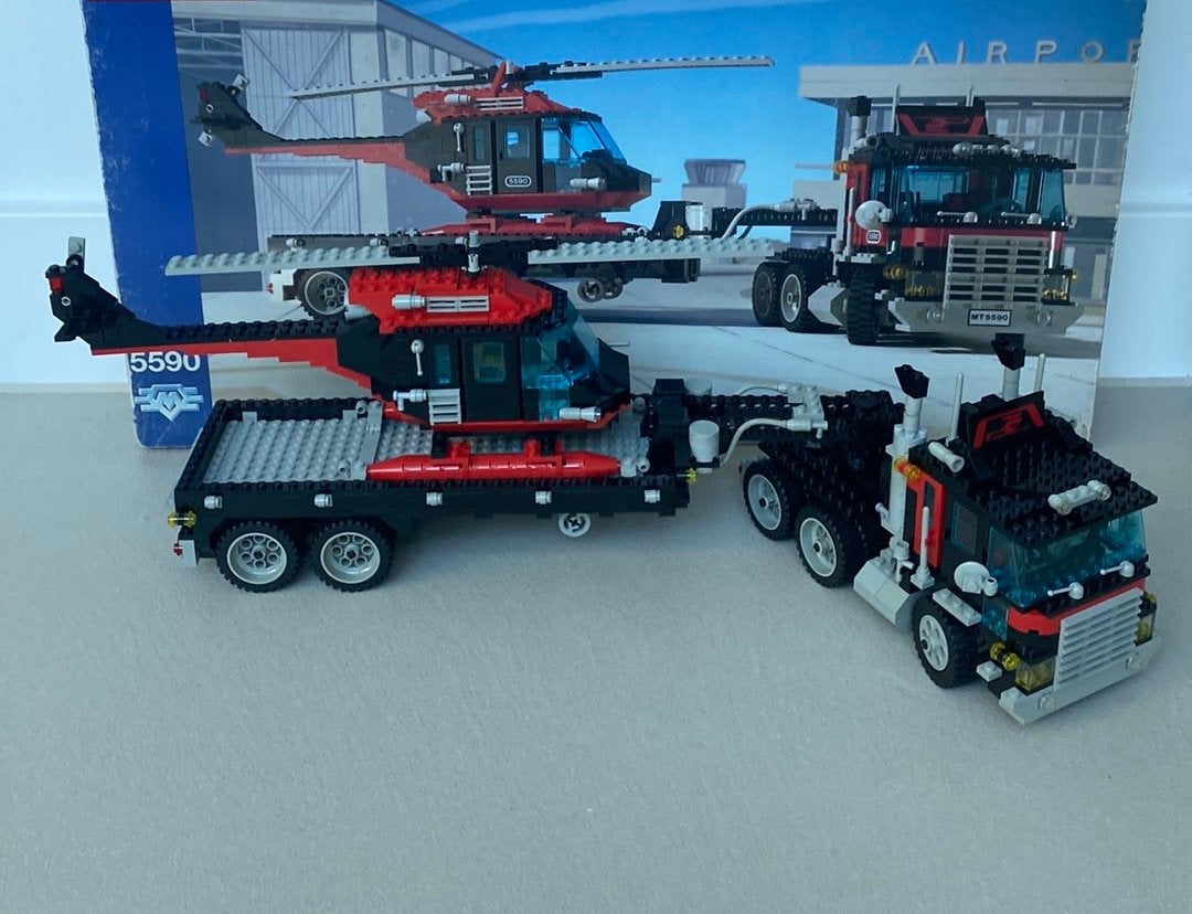 Lego 5590 Technic Model Team Truck Helikopter, Ophalen of Verzenden, Zo goed als nieuw