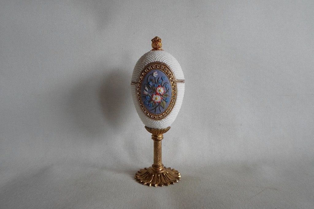 Faberge Stijl Ei Op Voet, Ophalen of Verzenden