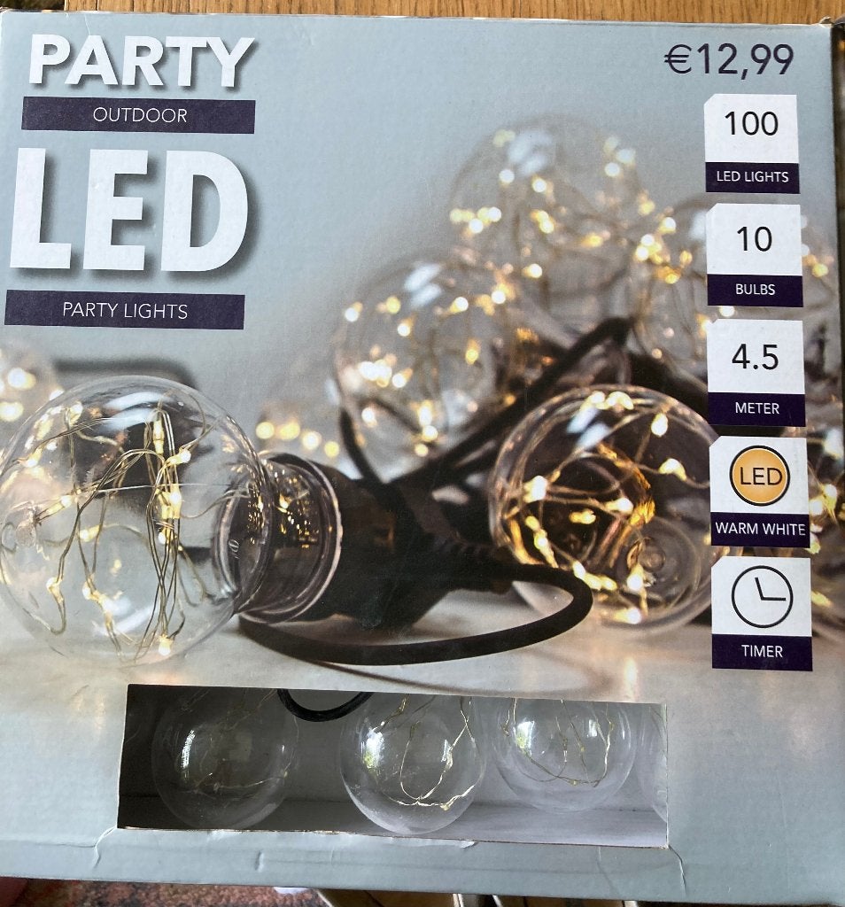 Party outdoor ledlampen nieuw in doos, Ophalen of Verzenden, Nieuw