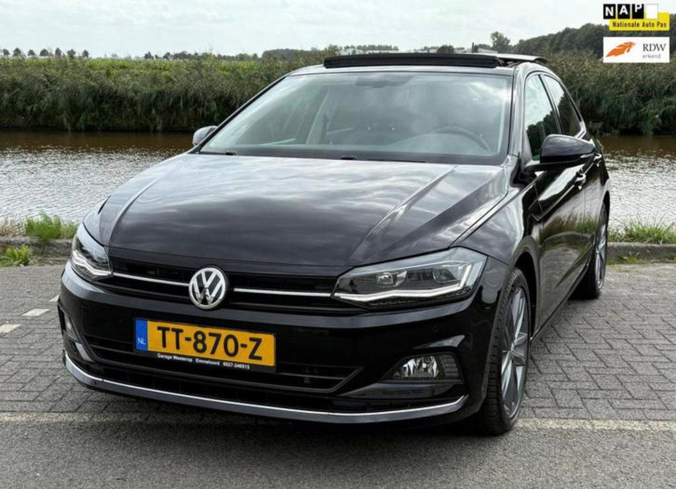 VW Polo DSG Automaat R-LineVirtual Cockpit Pano Full Option, 95 pk, Origineel Nederlands, Particulier, 1080 kg