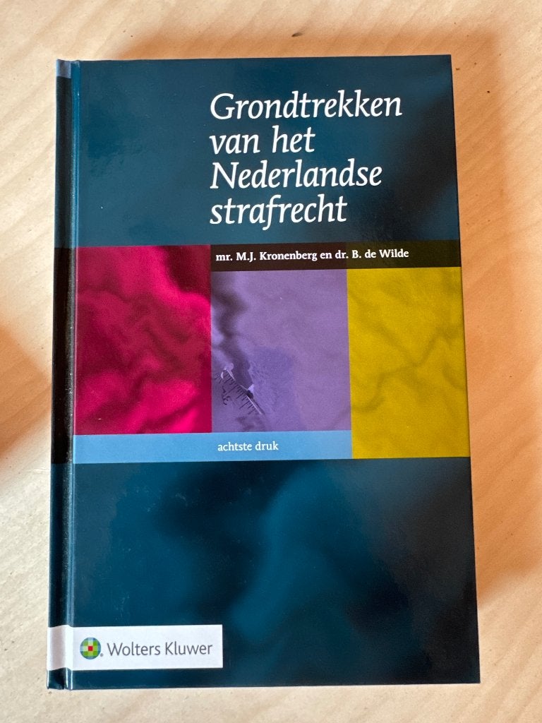 Grondtrekken van het nederlandse strafrecht, Boeken, Studieboeken en Cursussen, Ophalen of Verzenden, Alpha, Zo goed als nieuw