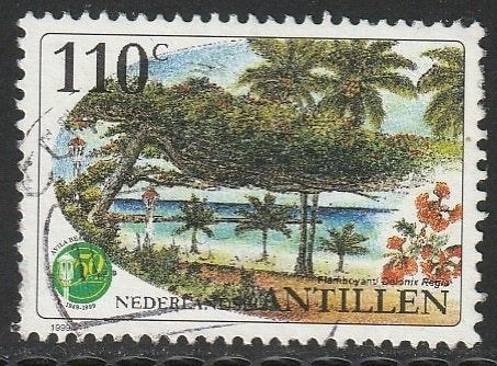 Antillen 1999 1250 Avila Beach Hotel, Gest, Ophalen of Verzenden, Gestempeld