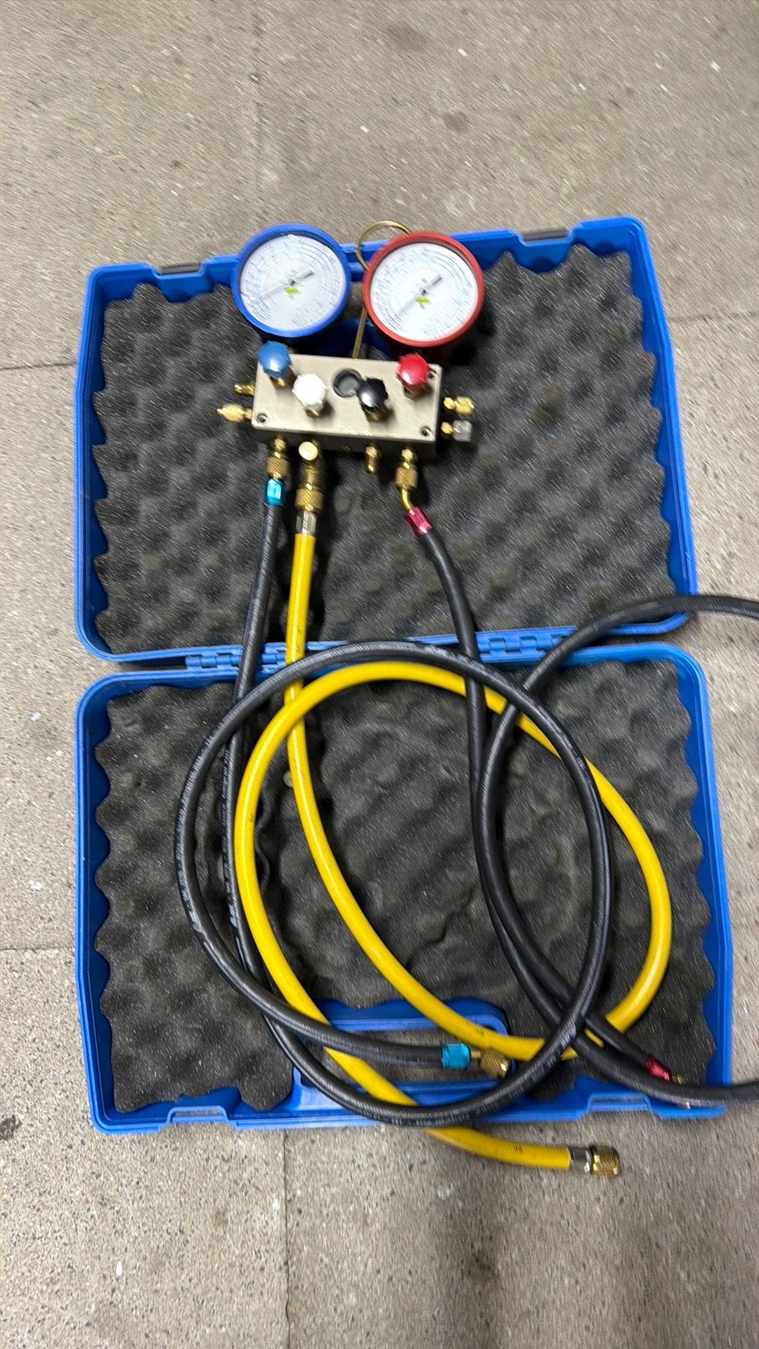 Meterset manifold airconditioning, Ophalen of Verzenden, Gebruikt