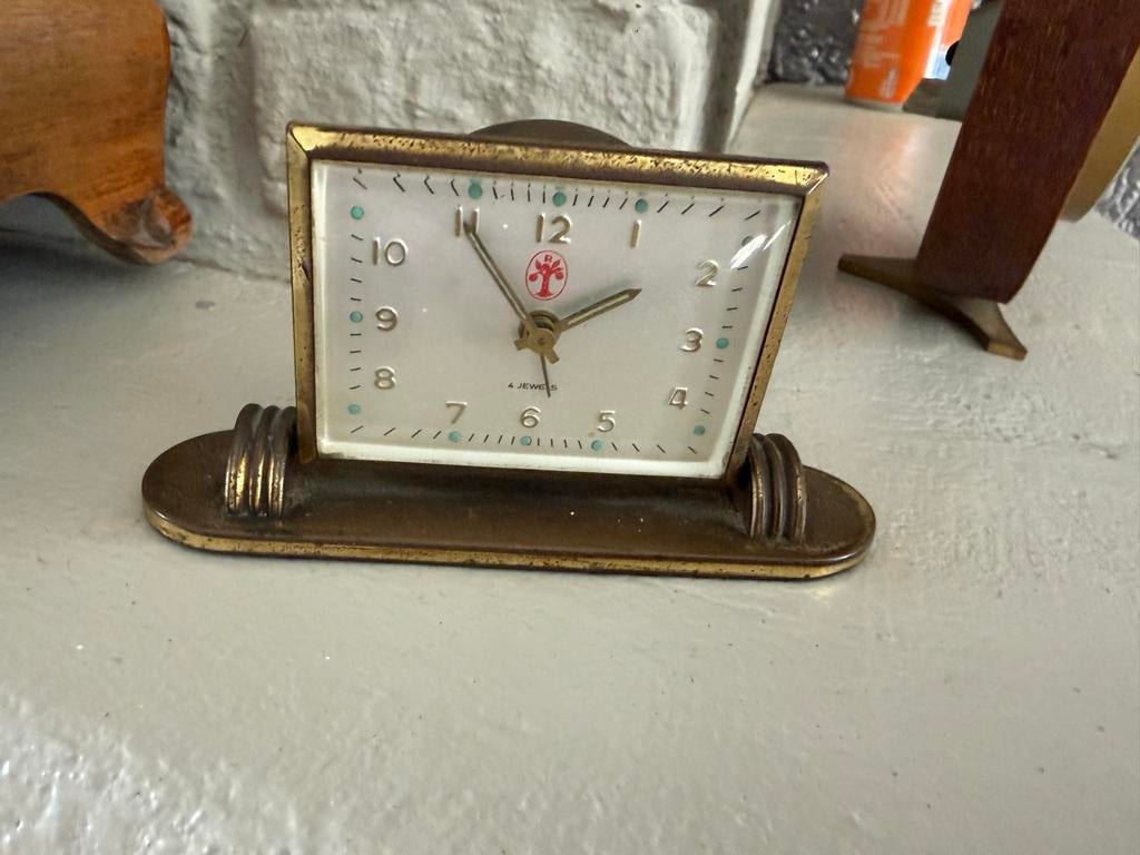 Vintage Five Rams Wekker - Mechanisch Opwindbaar, Ophalen