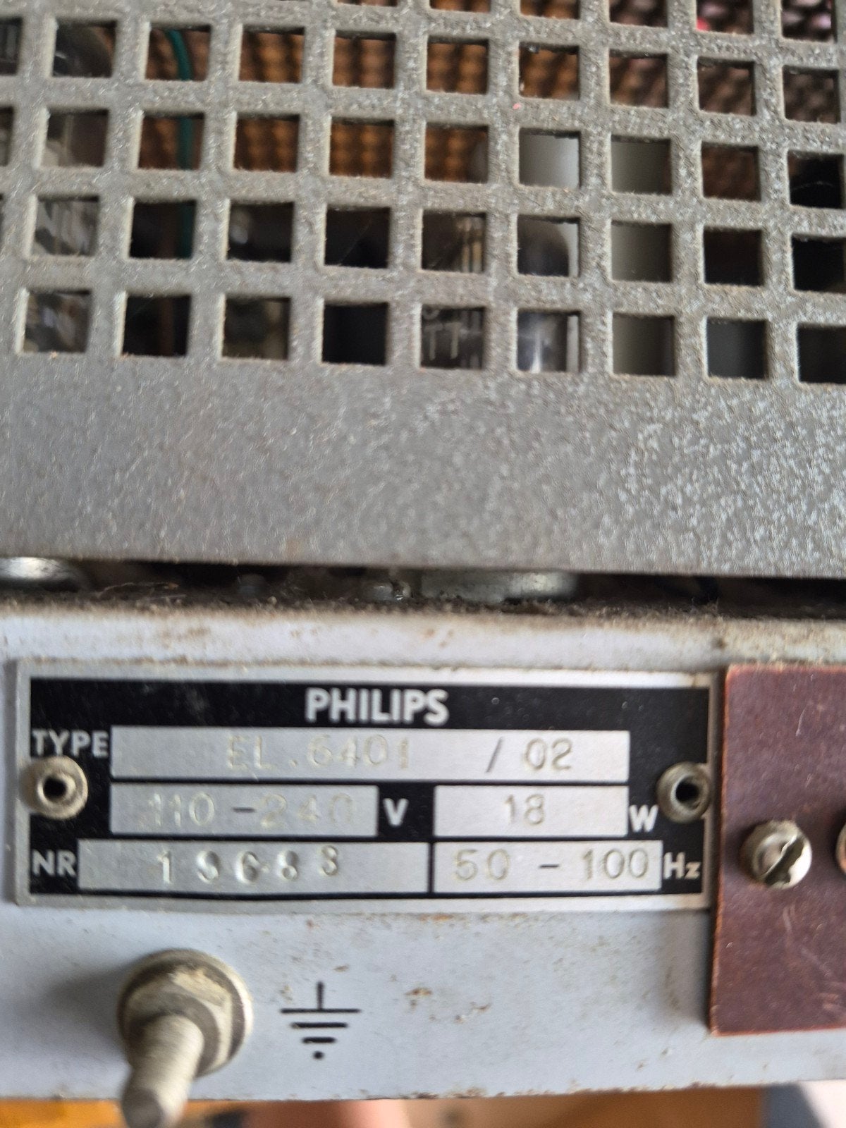 Vintage Philips buizenversterker EL 6401/02, Audio, Tv en Foto, Versterkers en Receivers, Ophalen