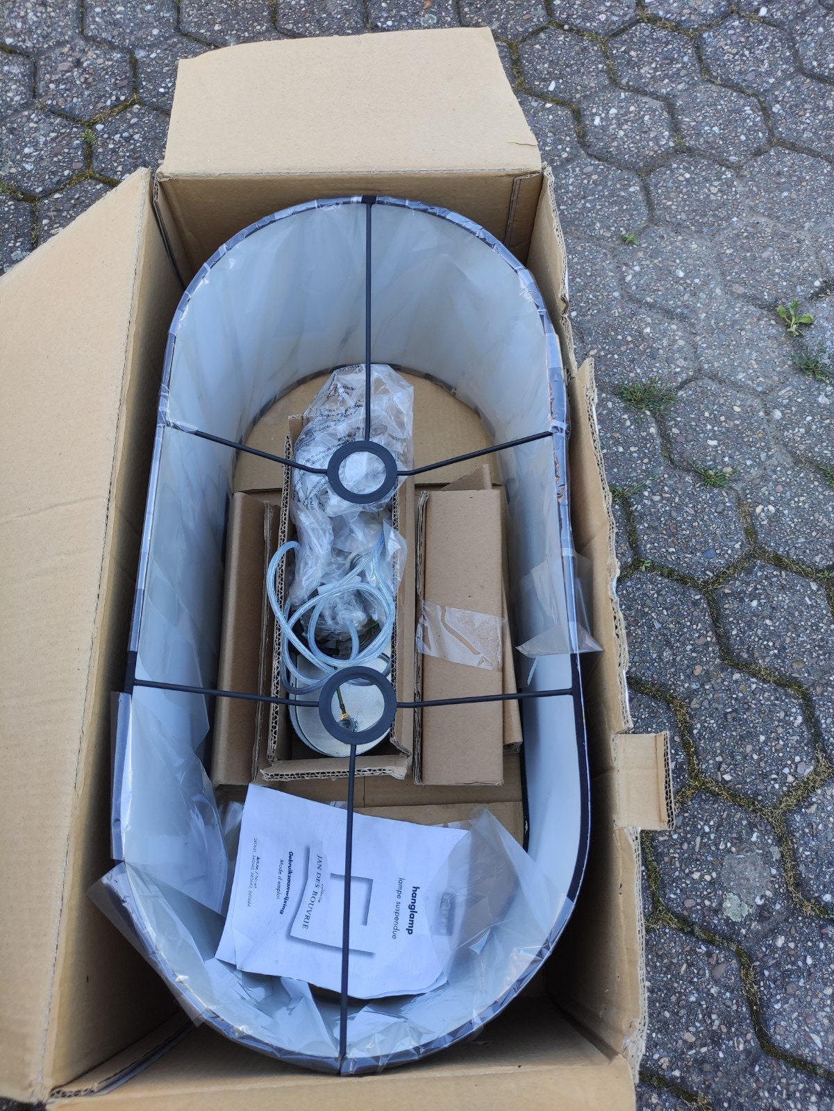 Hanglamp zwart Jan de Bouvrie, Ophalen, Zo goed als nieuw, Kunststof