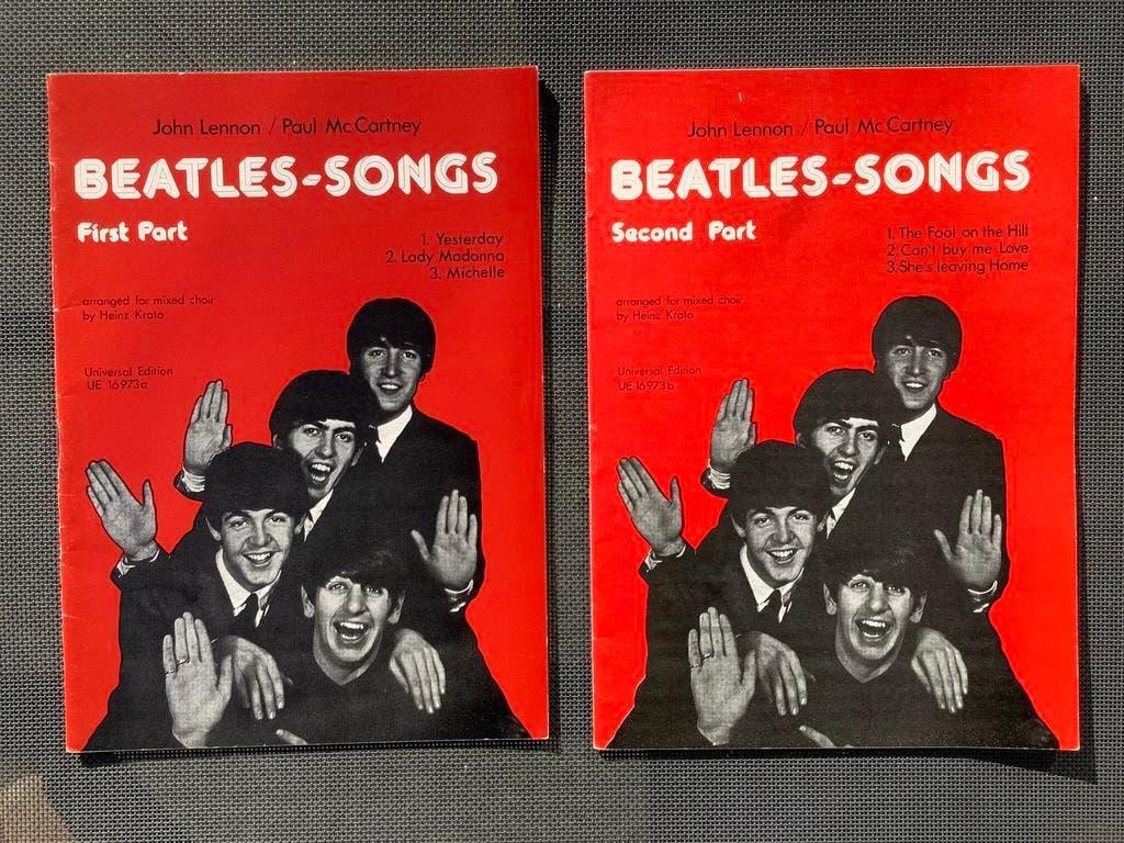 Beatles Songs - Medleys voor SATB - 2 delen, Muziek en Instrumenten, Bladmuziek, Zang, Ophalen of Verzenden, Zo goed als nieuw