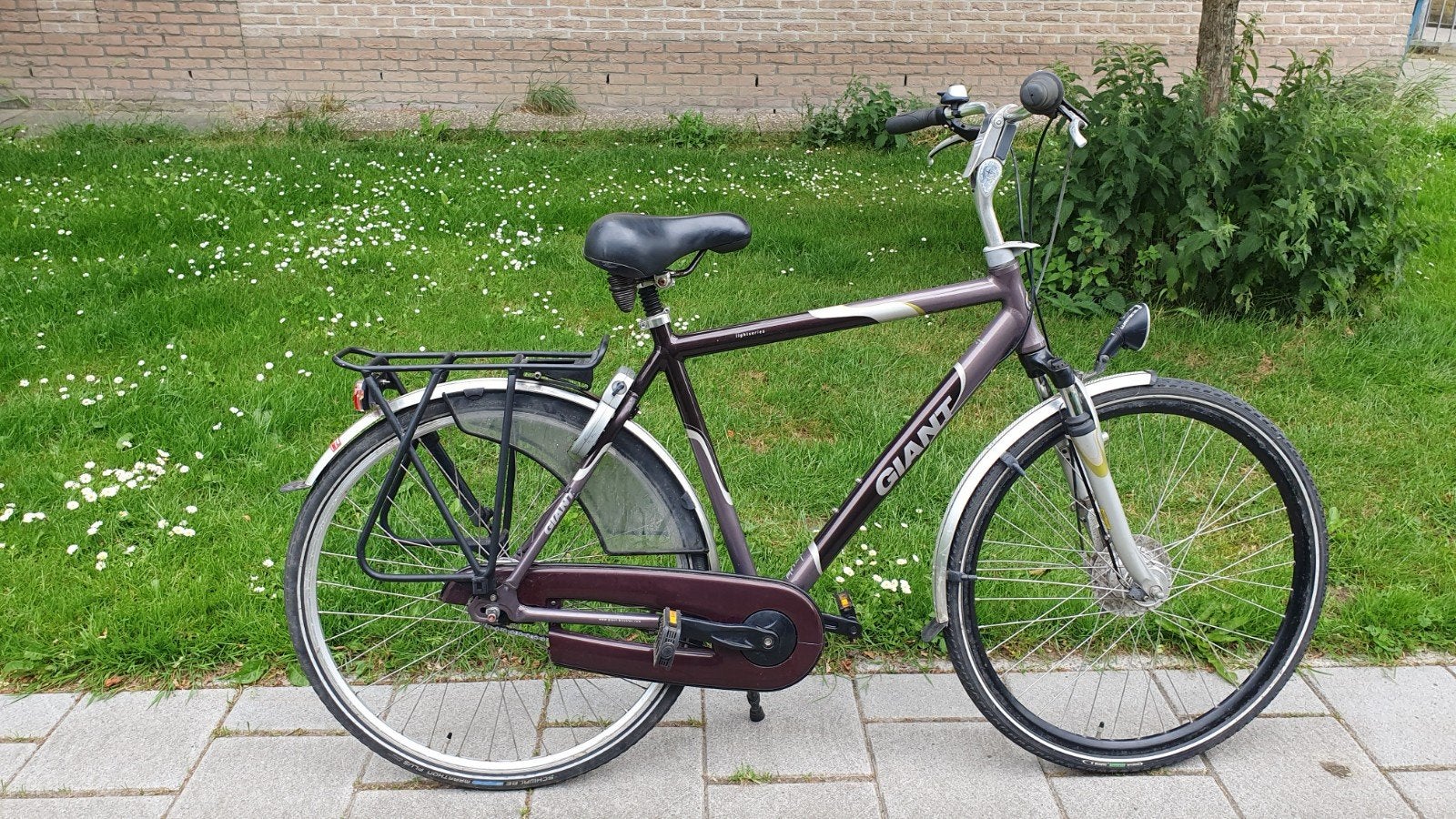 Giant herenfiets, Fietsen en Brommers, Ophalen, Gebruikt, Versnellingen, Giant