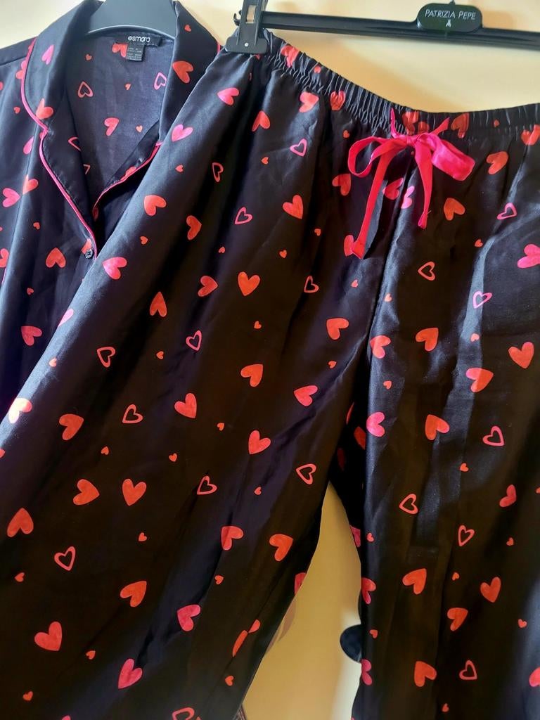 Esmara pyjama met hartjesprint , M/L, Kleding | Dames, Esmara, Ophalen of Verzenden, Zo goed als nieuw