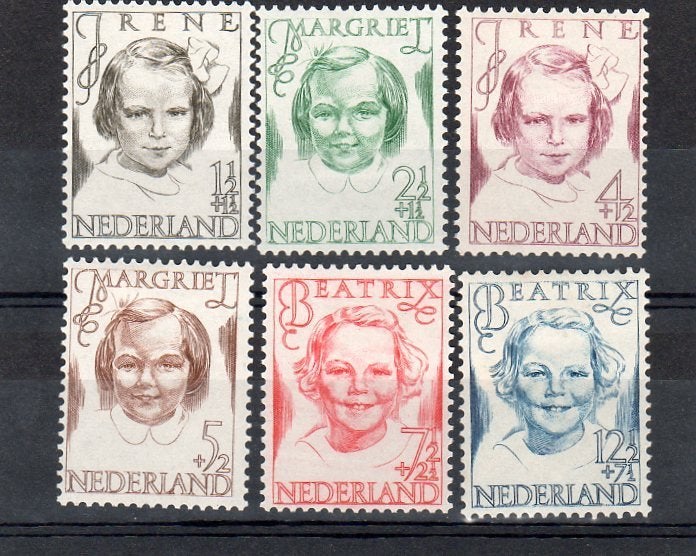 Nvph 454-459 prinsessenzegels 1946 postfris, Postzegels en Munten, Ophalen of Verzenden, Na 1940, Postfris