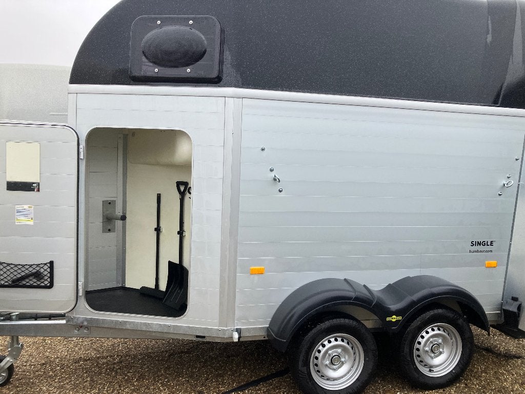 Nieuwe Humbaur Single (1x aanbieding!), Ophalen, Nieuw, Aluminium, 1½-paards trailer