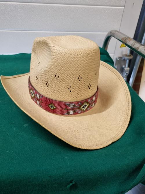 cowboy hoed artel 6 ¾ / 54 vintage strohoed, Kleding | Heren, Hoeden en Petten, Ophalen of Verzenden, 'T Olde Gre-j, Info@toldegrej.nl