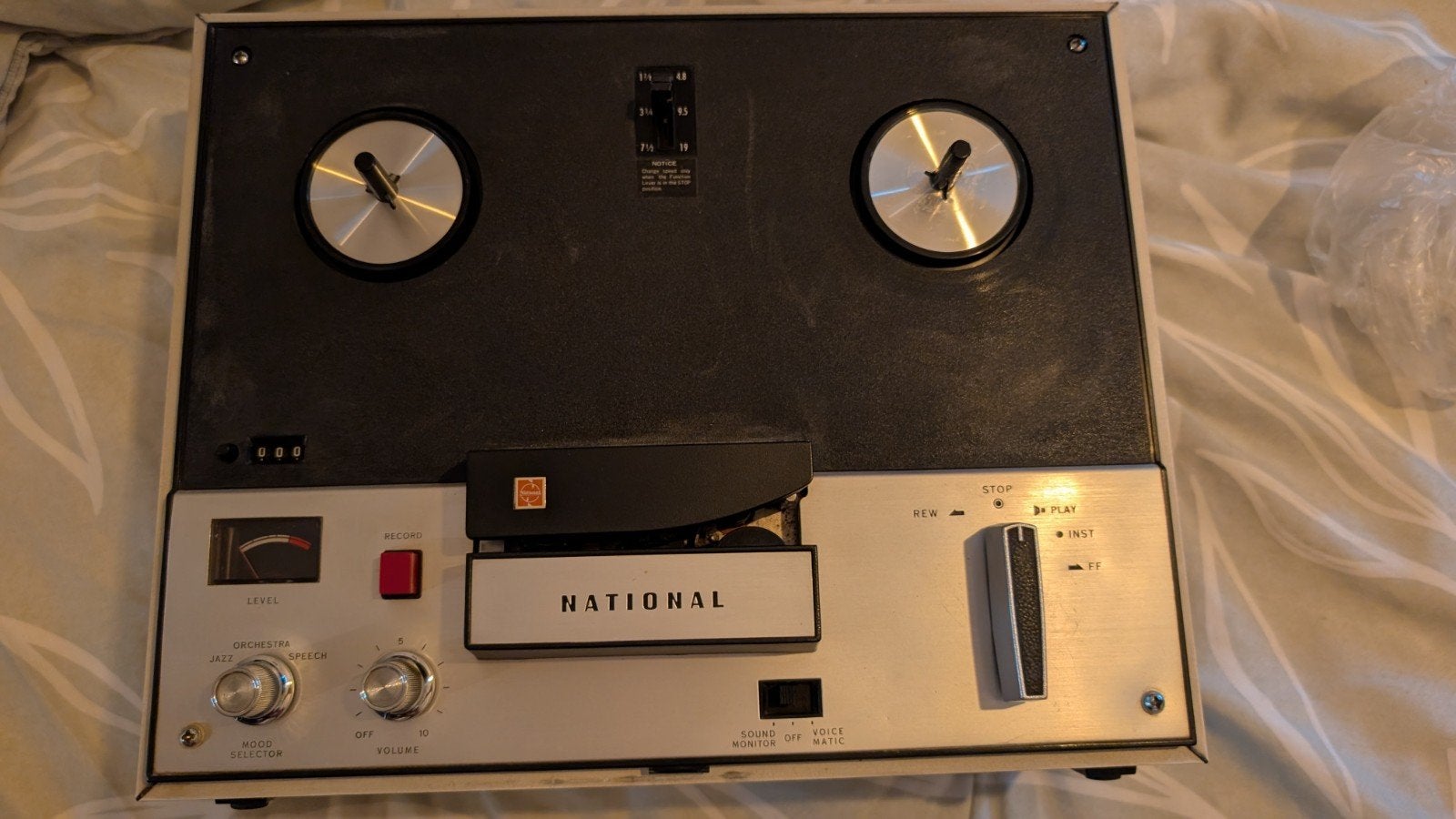Panasonic National Bandrecorder 706S (jaren '60), Ophalen of Verzenden, Bandrecorder, Met stofkap