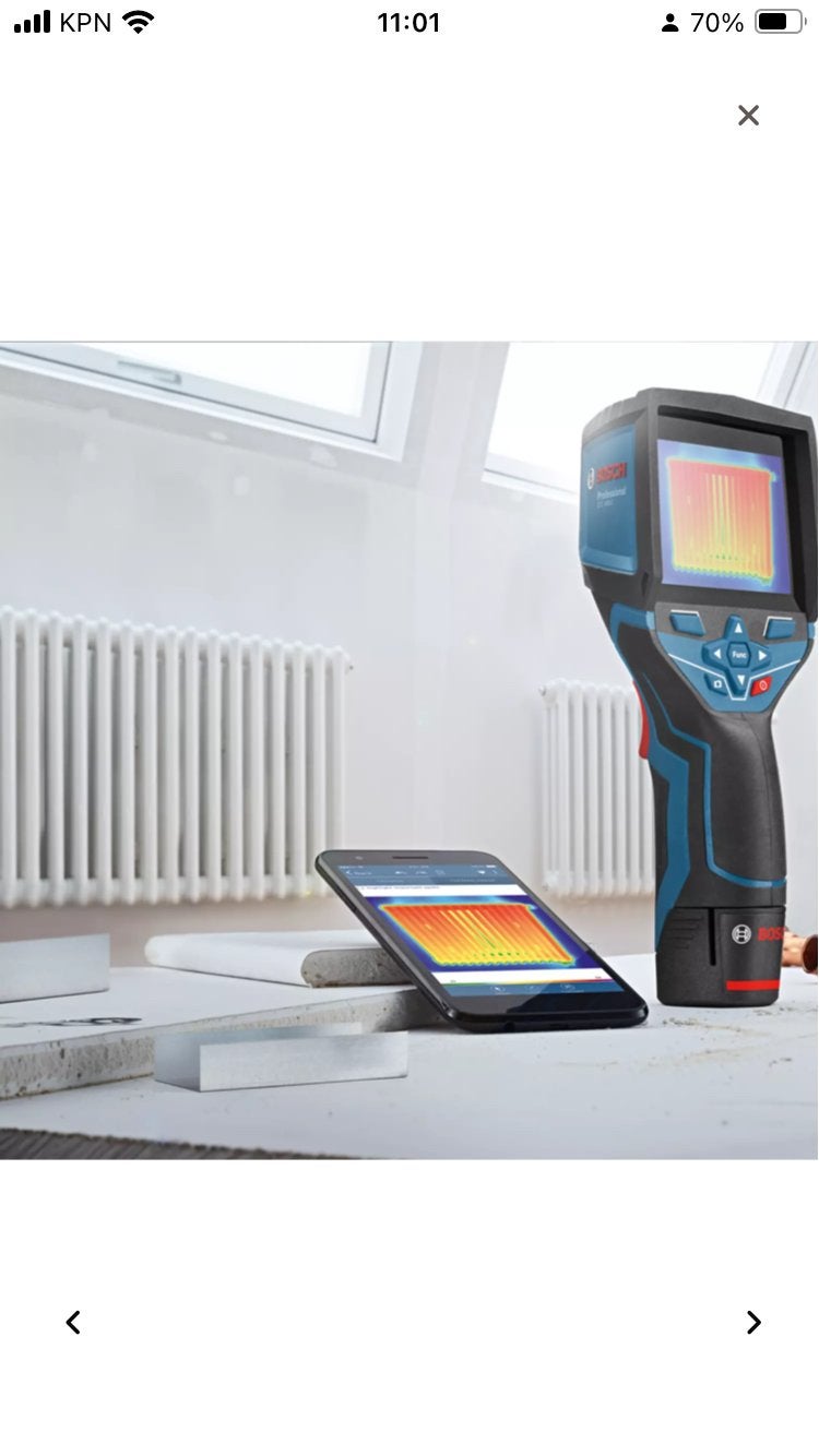 Bosch GTC 400 C 12V infraroodcamera thermometer professional, Ophalen of Verzenden, Nieuw, Temperatuur
