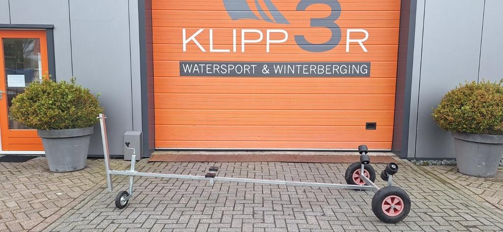 Boot trolley | strandtrailer | optimist | laser | rubberboot, Watersport en Boten, Boottrailers, Ophalen, Minder dan 1500 kg, Overige typen