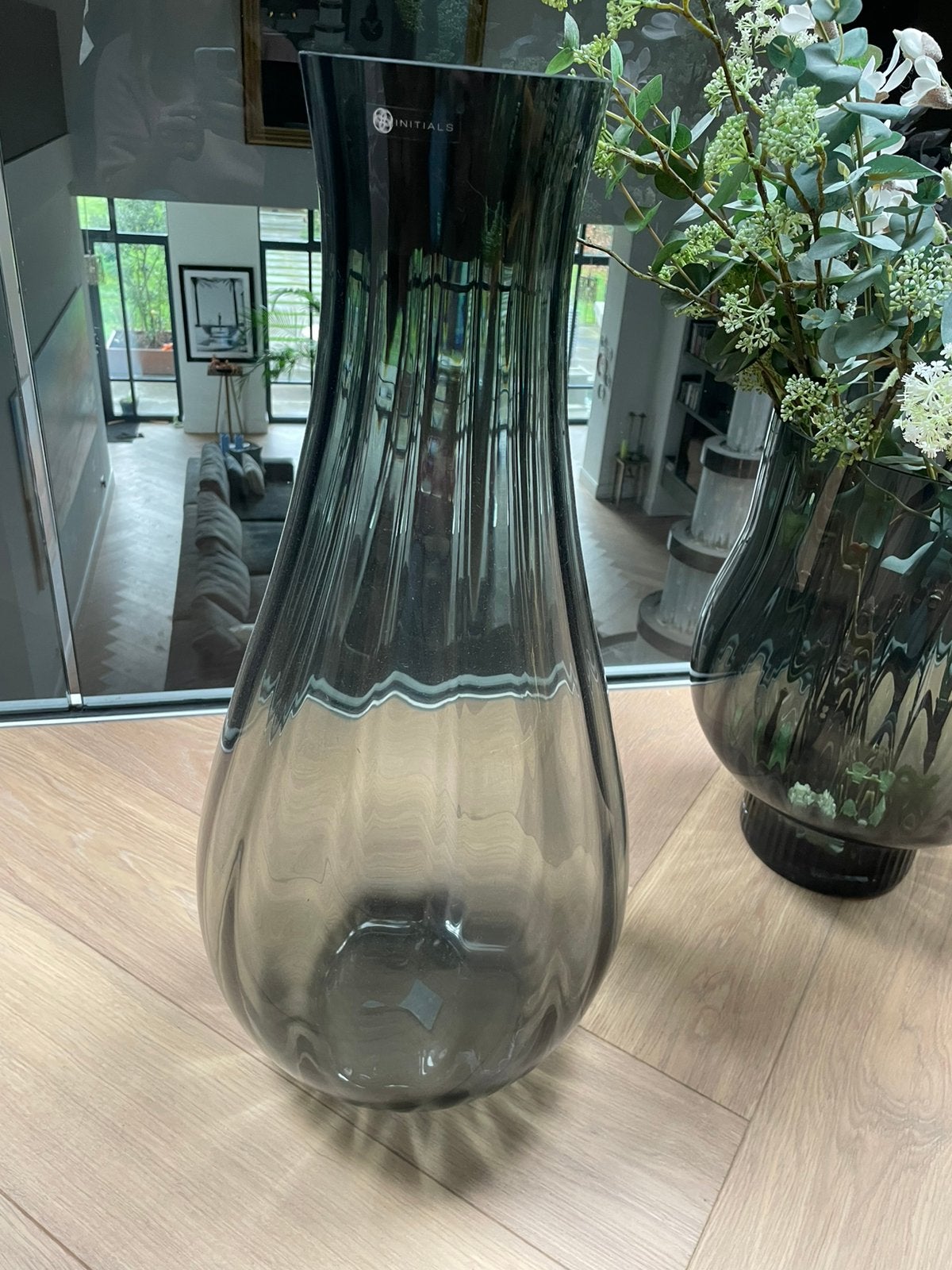 Vaas groot Initials hij Haans Lifestyle smoke glas, Ophalen, Zo goed als nieuw, Overige kleuren, Glas
