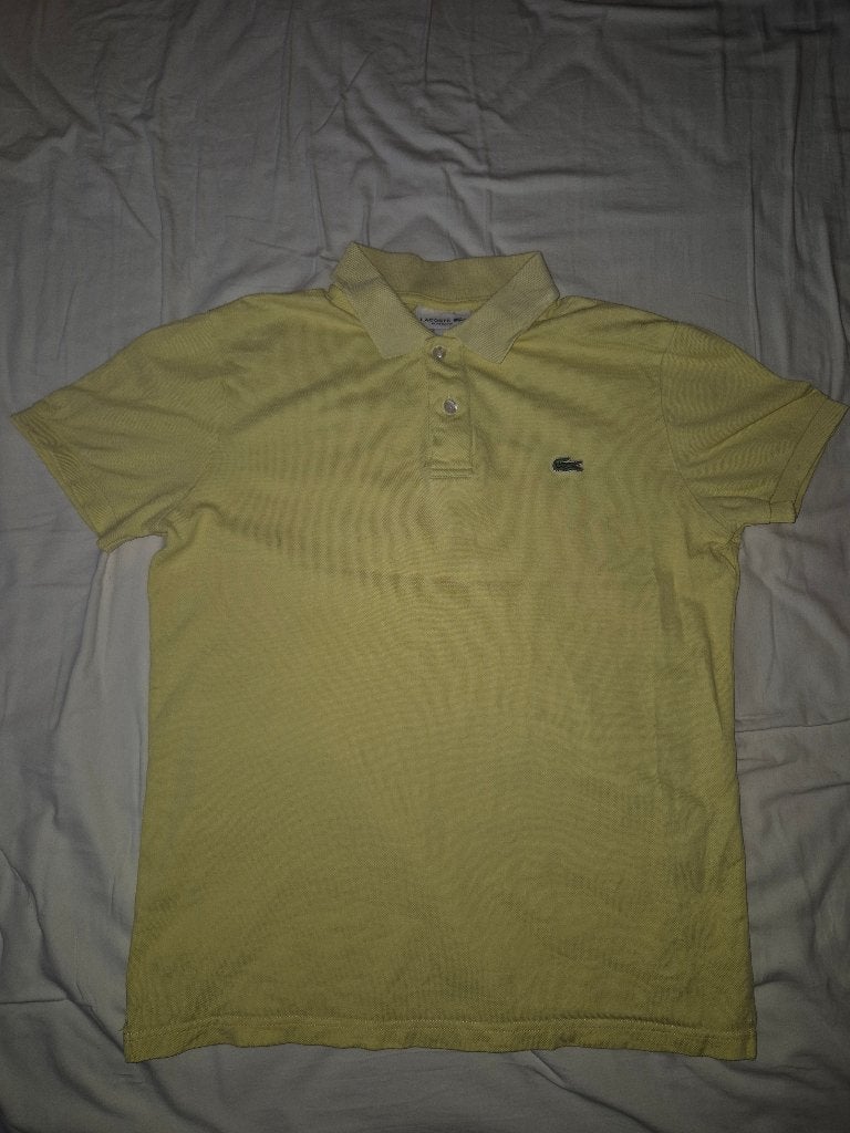 Lacoste polo shirt Geel maat S, Kleding | Heren, Polo's, Lacoste, Geel, Ophalen of Verzenden, Zo goed als nieuw