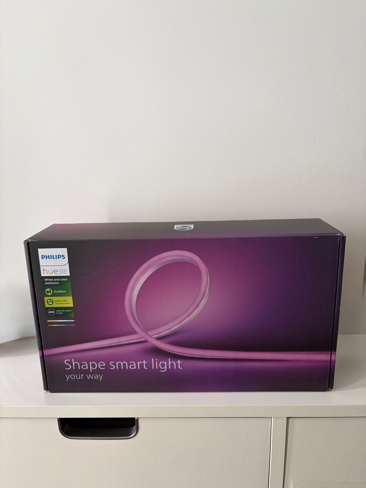 PHILIPS HUE lightstrip outdoor - wit en gekleurd licht - 5m, Tuin en Terras, Buitenverlichting, Ophalen of Verzenden, Nieuw