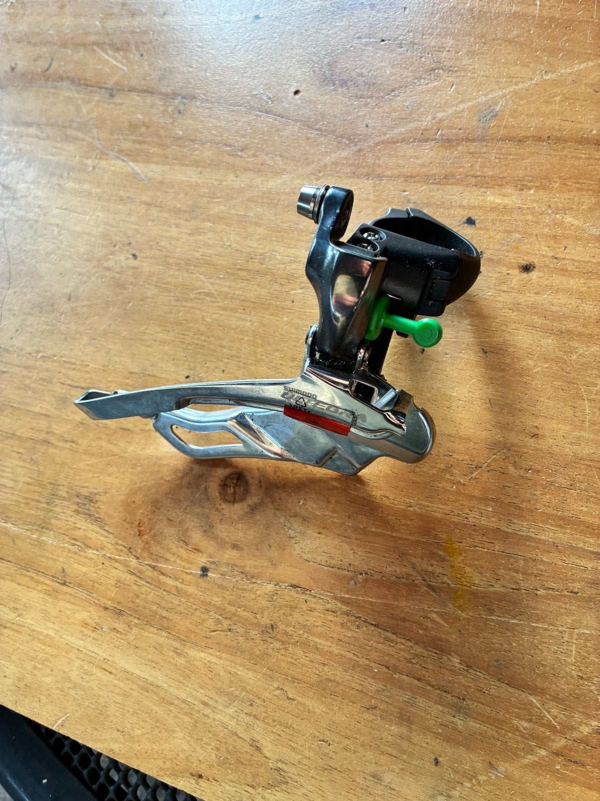 Shimano Ultegra 6703 nieuwe derailleur met klemband., Ophalen, Gebruikt, Derailleur of Ketting, Aluminium