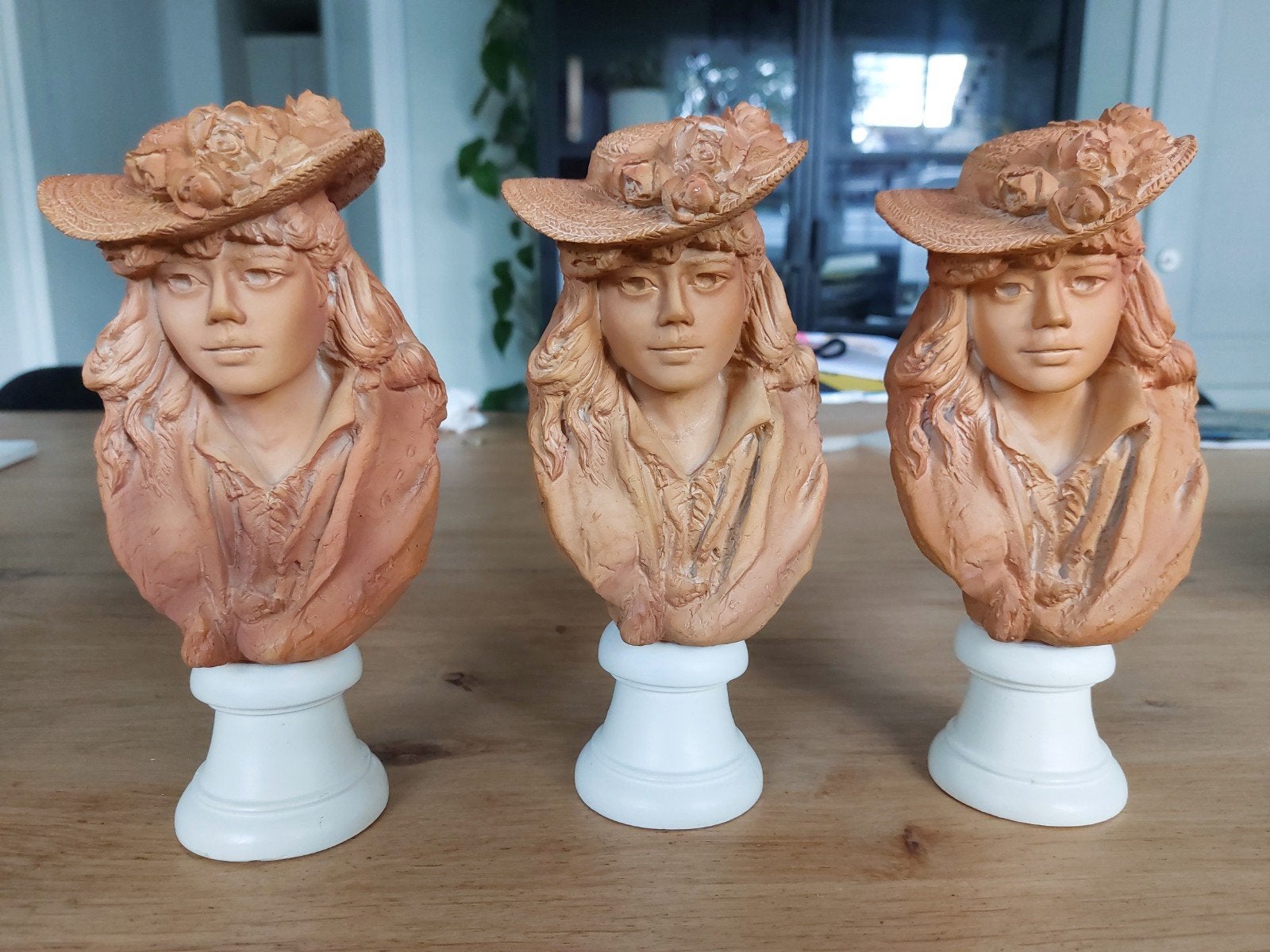Set van 3 A. Rodin Mouseion bustes - Vrouwenfiguren, Verzamelen, Ophalen of Verzenden, Zo goed als nieuw, Mens