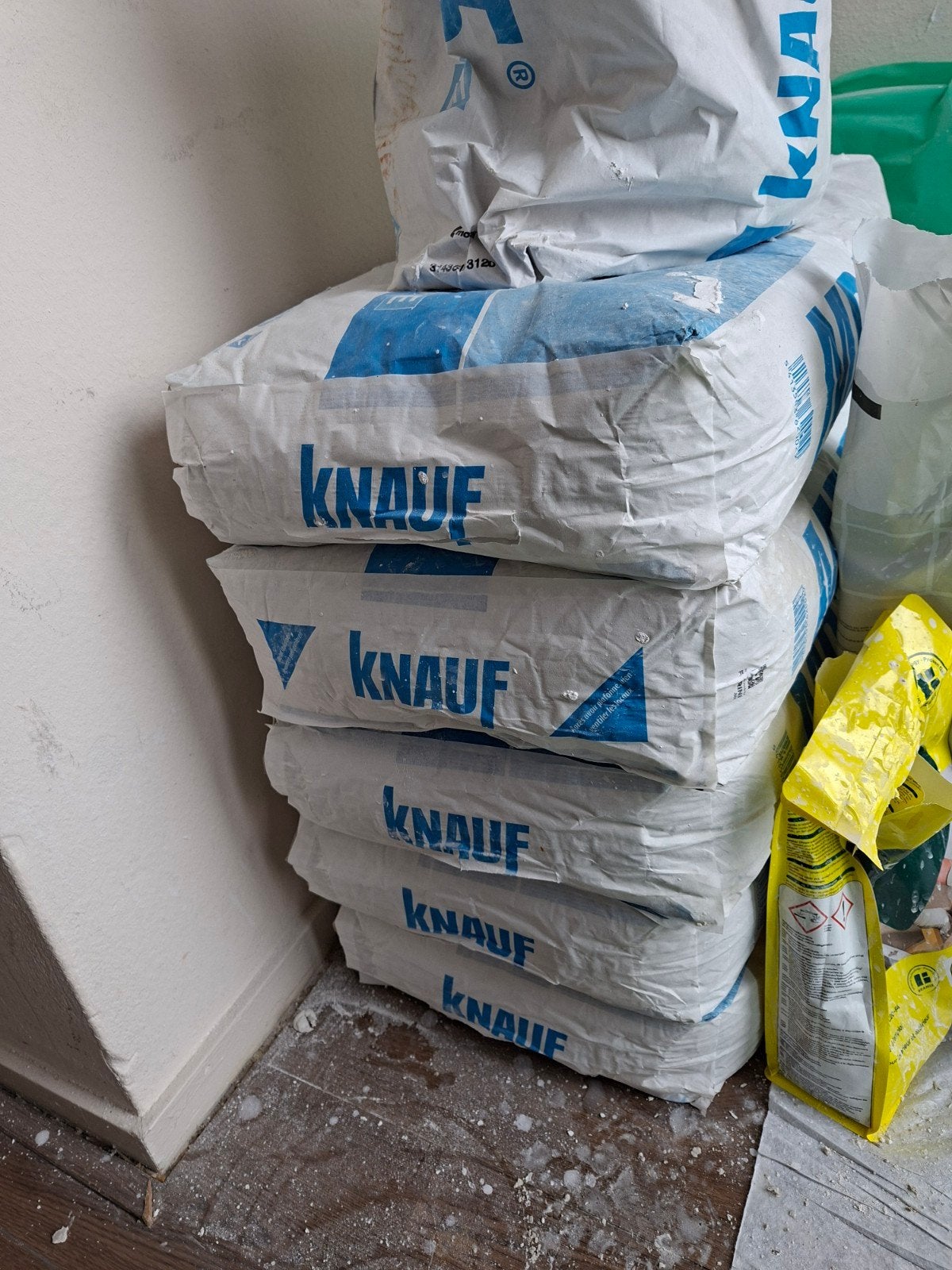 5 zakken knauf MP 75 E Machine Spuitgips - 25 kg zakken, Ophalen, Nieuw