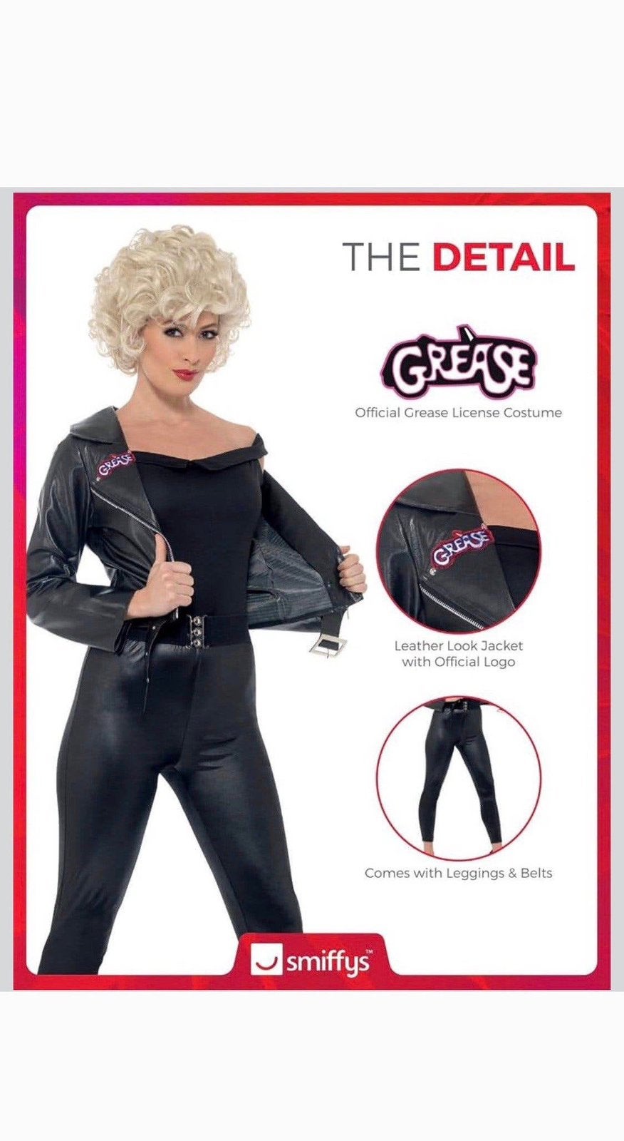 Smiffy”s Grease Sandy Final Scene Costume maat M, Maat 38/40 (M), Carnaval, Nieuw, Ophalen of Verzenden