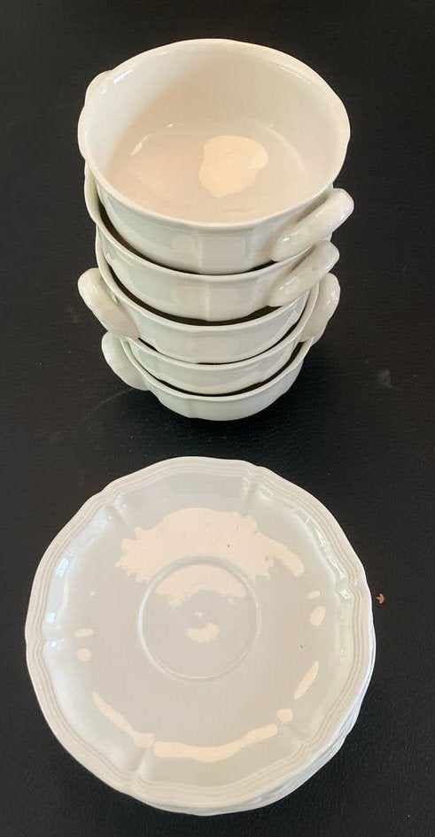 Villeroy & Boch Manoir Soepkommen met schotels (5 stuks), Ophalen, Klassiek, Villeroy & Boch, Zo goed als nieuw