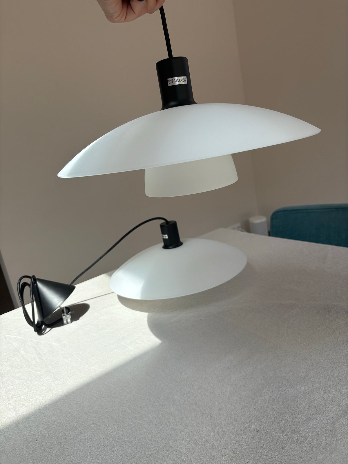 2x Nordlux Verona Hanglampen - Nieuw in Doos, Ophalen, Nieuw, Metaal, E27 (groot)