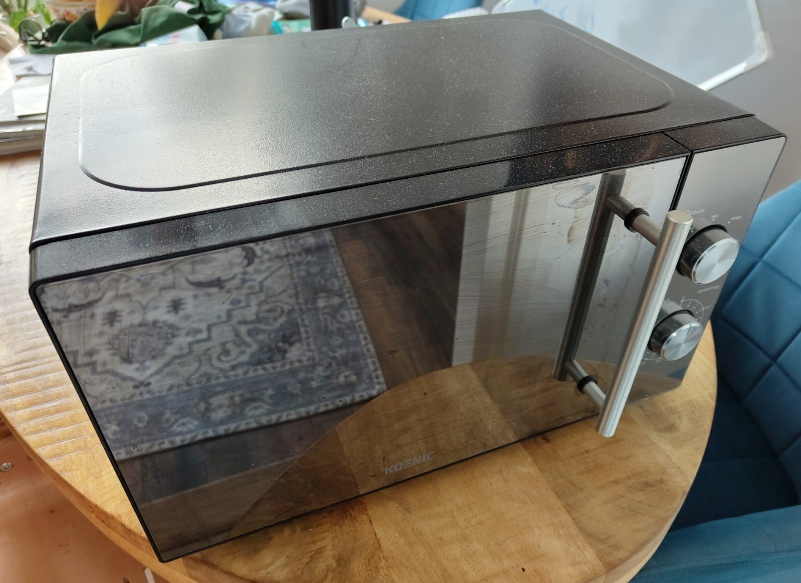 Koenic Magnetron - Zo goed als nieuw, Witgoed en Apparatuur, Ophalen, Draaiplateau, Vrijstaand, Magnetron