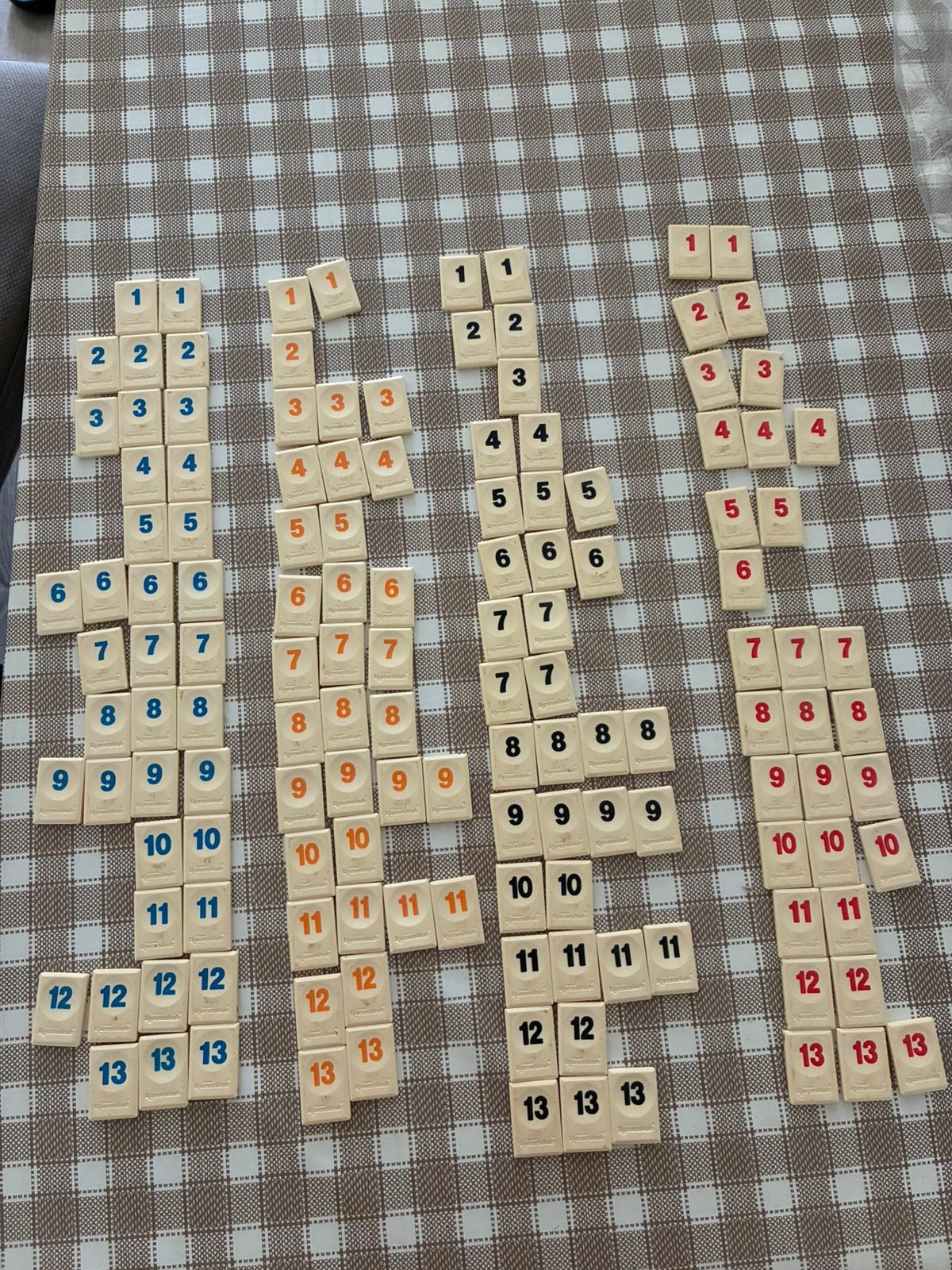 Losse Rummikub stenen van de reisversie / kleine stenen, Ophalen of Verzenden, Gebruikt