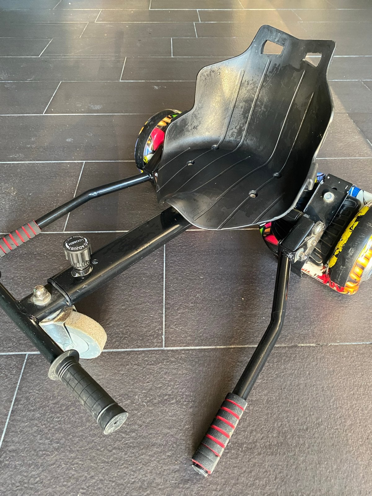 Hoverboard Kart Frame - Zwart, Kinderen en Baby's, Speelgoed | Buiten | Voertuigen en Loopfietsen, Ophalen, Gebruikt, Overige typen