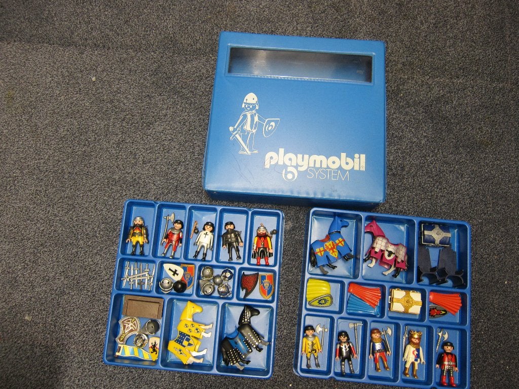 playmobil vintage koffer met ridders, Ophalen of Verzenden, Gebruikt
