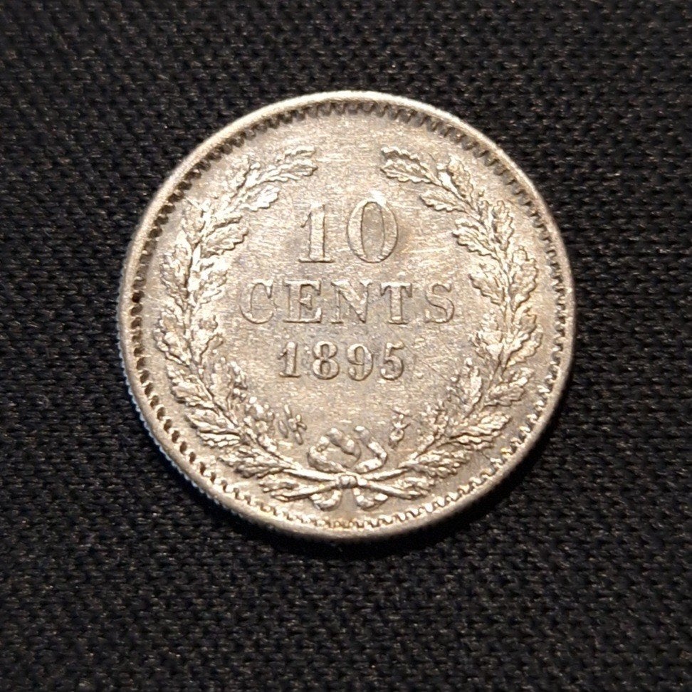 10 cent 1895, Verzenden, Zilver, 10 cent, Koningin Wilhelmina
