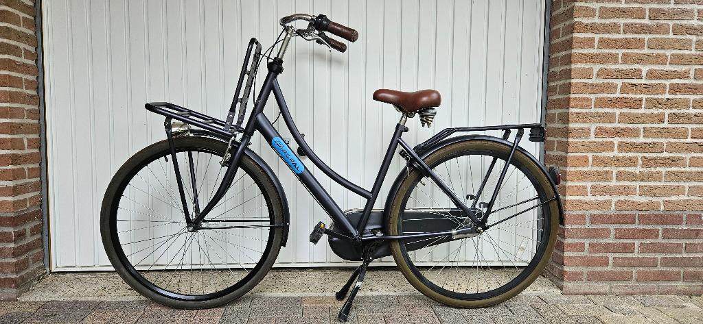 Popal damesfiets, stationsfiets met versnellingen, Terugtraprem, Gebruikt, 47 tot 50 cm, Versnellingen