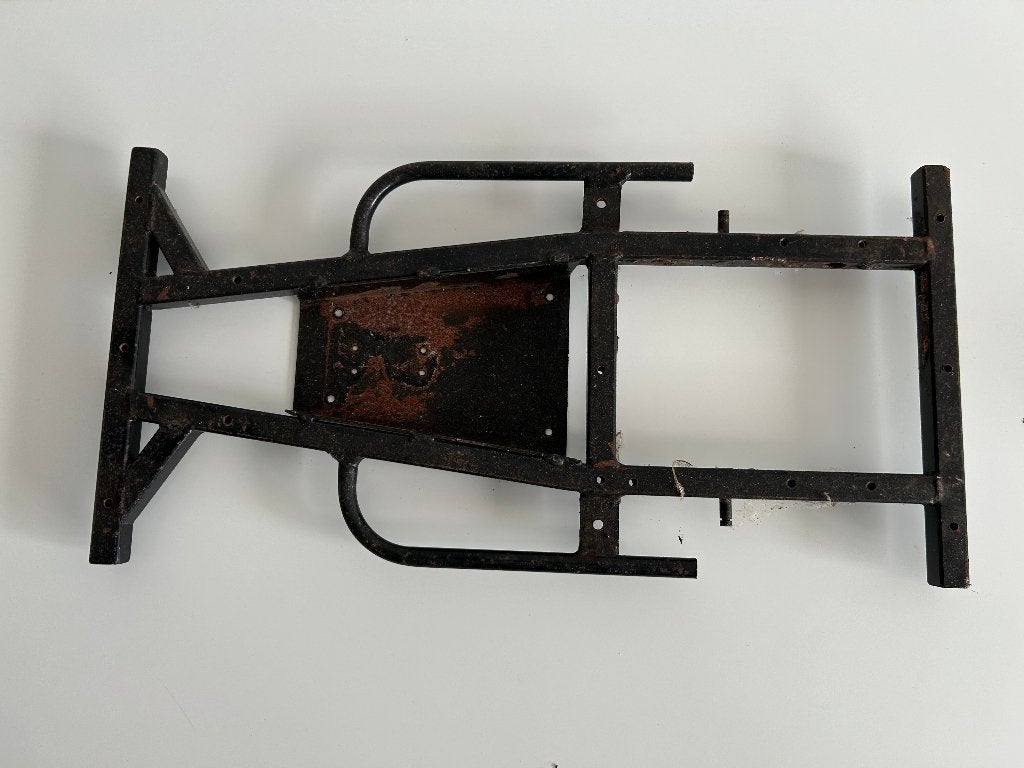 Vintage stockcar chassis 1/8 nitro rc auto, Verzenden, Gebruikt, Nitro, Auto onroad
