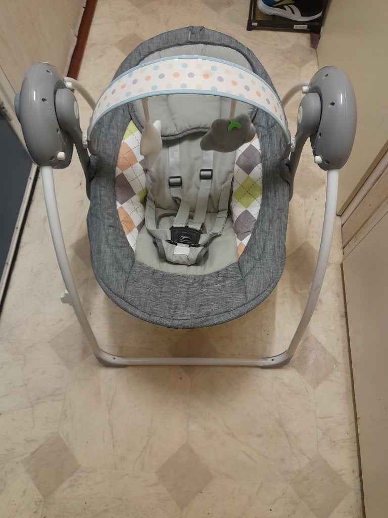 Little World babyschommel Met TrueSpeed En SpeelBoog, Ophalen of Verzenden, Gebruikt, Overige merken, Verstelbaar