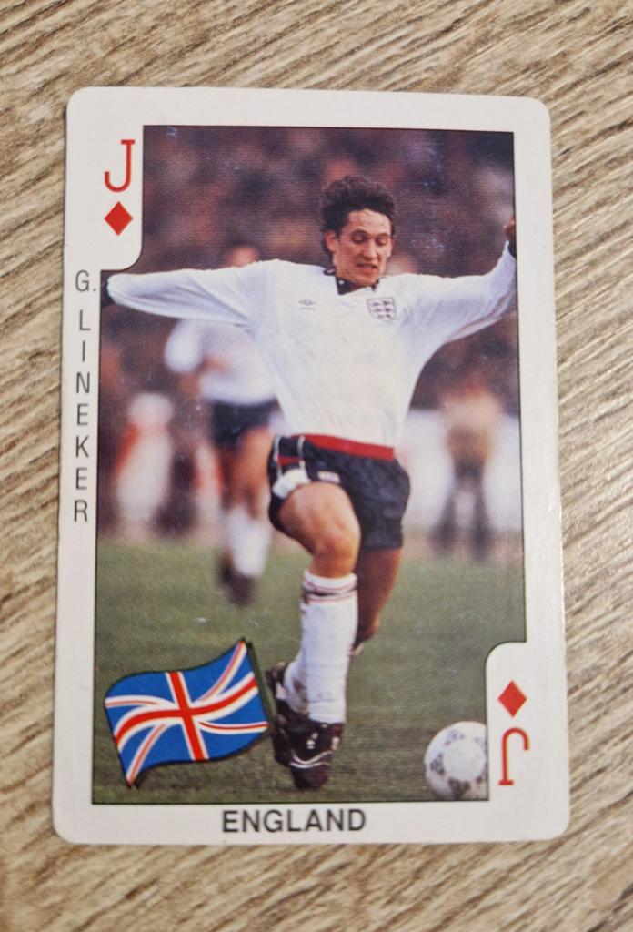 Gary Lineker - football bubble gum Dandy 1990, Ophalen of Verzenden, Gebruikt, Buitenlandse clubs, Spelerskaart