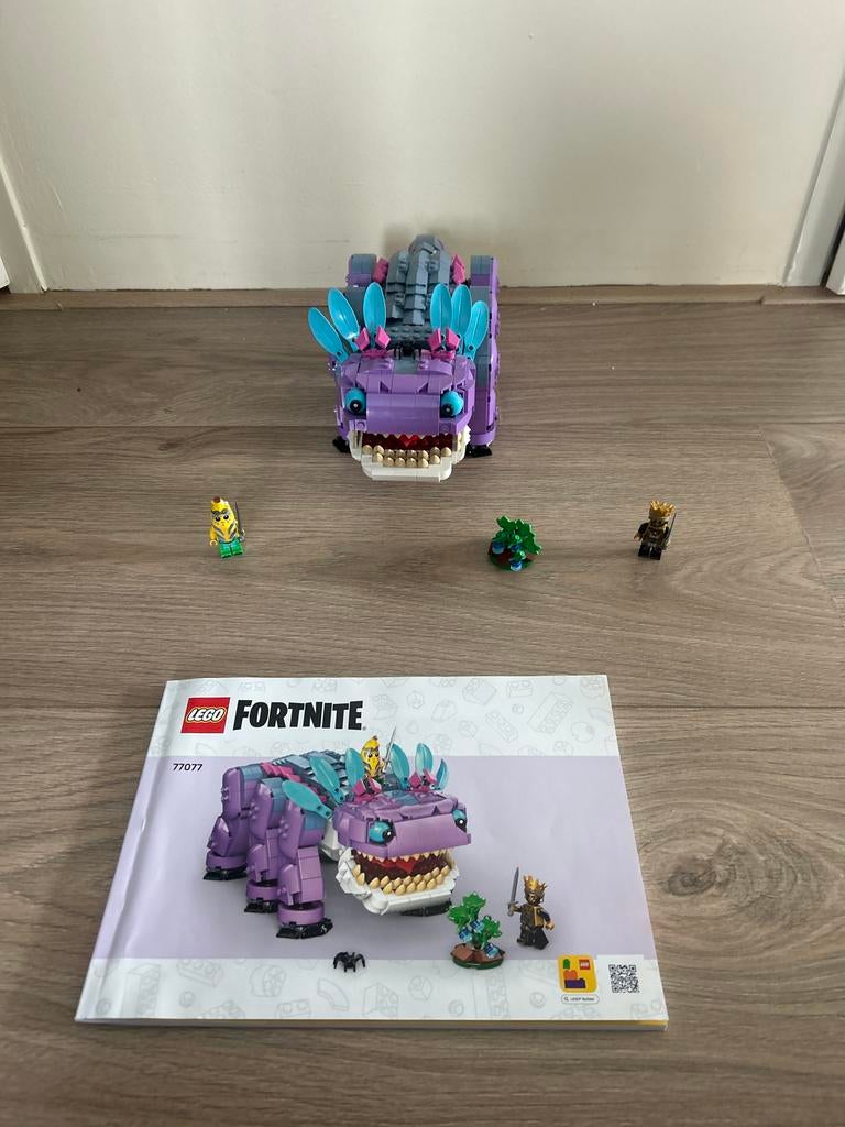 Lego Fortnite Klombo met minifiguren en instructieboekje, Compleet, Gebruikt, Overige thema's, Lego